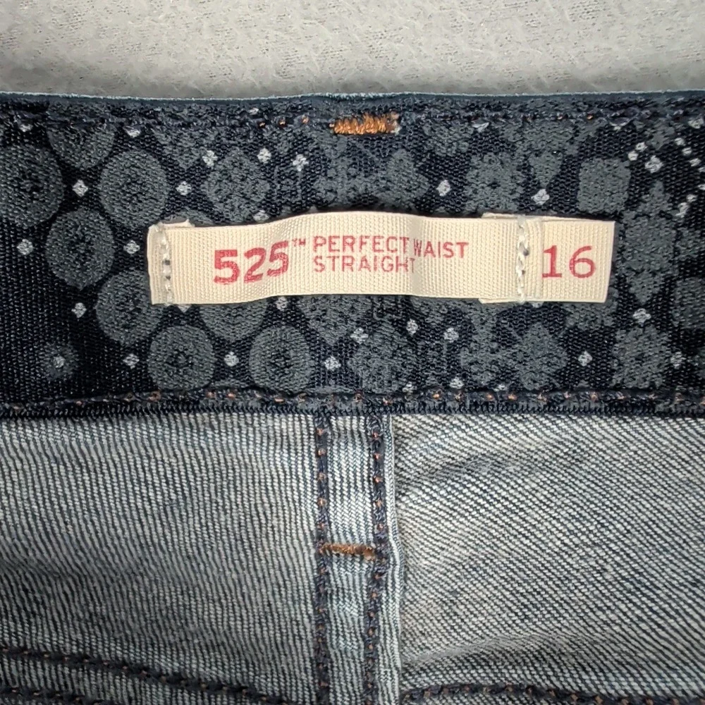 Levis 525 Perfect Waist Straight Leg Jeans Mens W33 L30‎ Blue Denim 15564-0045